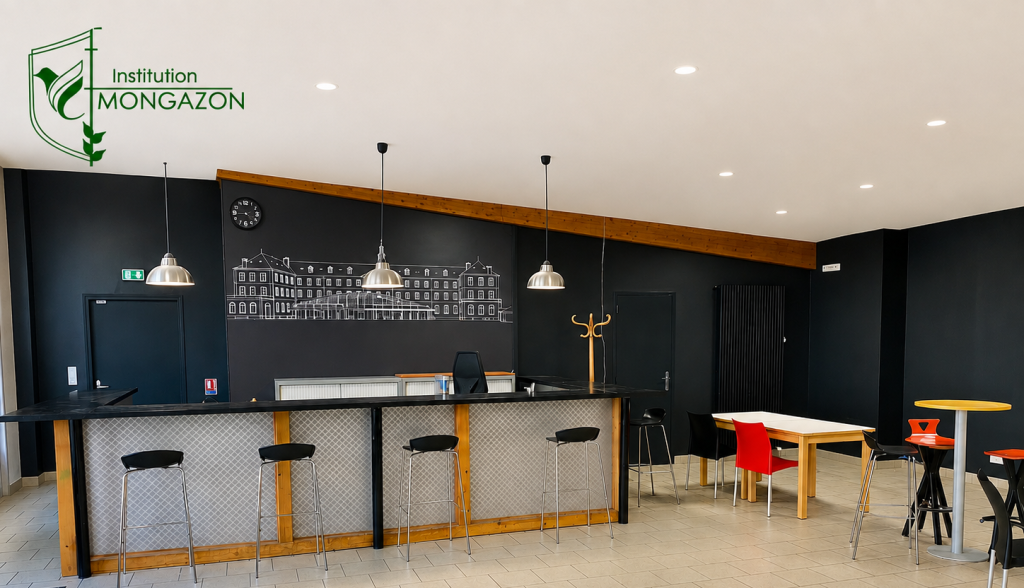 Aménagement intérieur de la salle de pause, foyer des jeunes de l’Institut Mongazon
