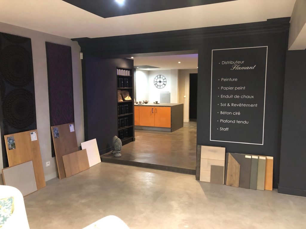 Espace de présentation du Studio Matières Clemenceau.C à Angers